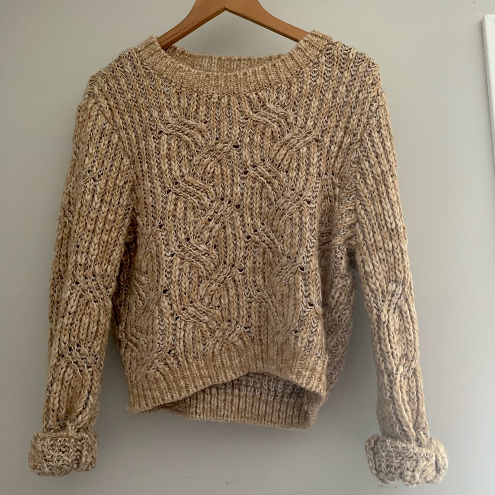 Garage Lg Gold Knit SweaterTop